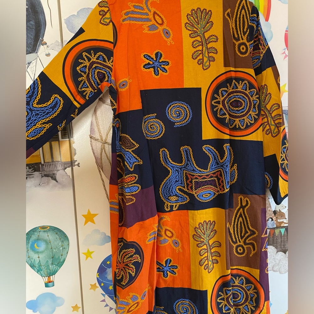 Vintage Inspired Long Patchwork Jacket Small - image 4